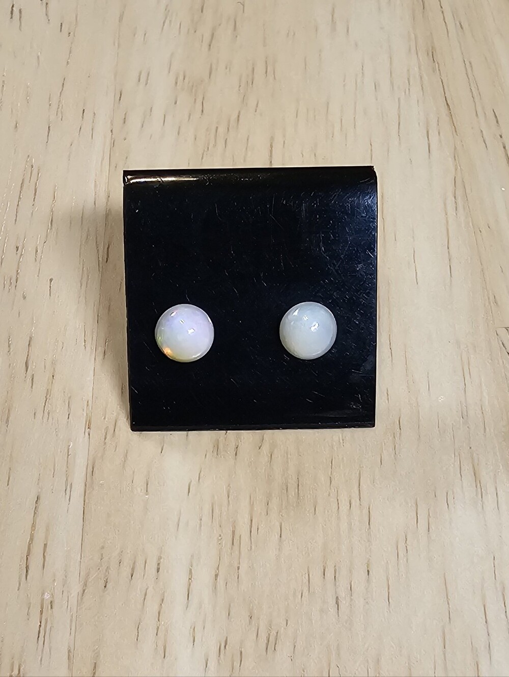 Genuine Opal Stud Earrings - Picture 5 of 5